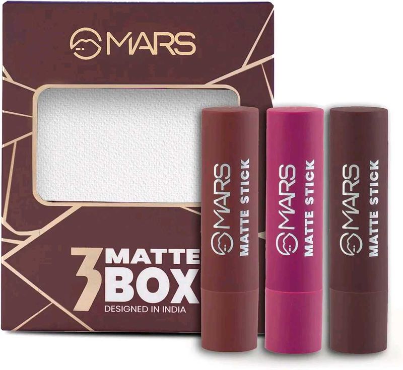 Mars Matte Lipsticks Box | Set of 3