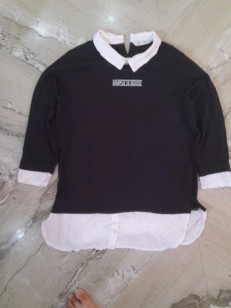 Stylish Black &amp; White Top.