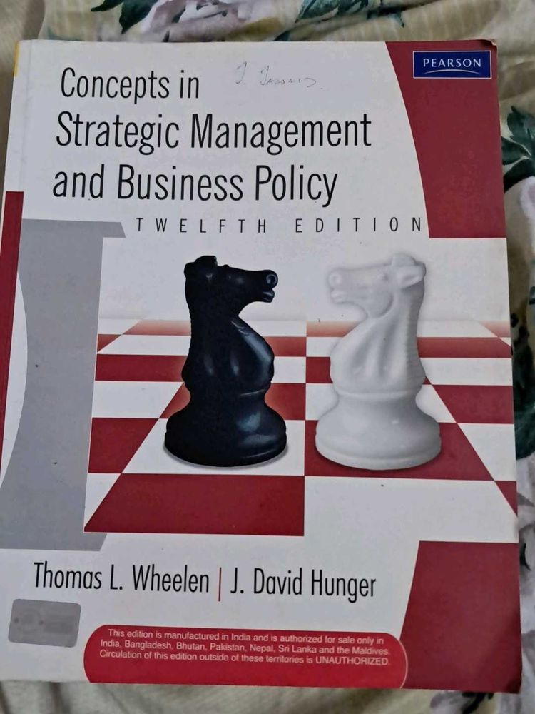 Concept In Strategic Management &amp; Business Policyc