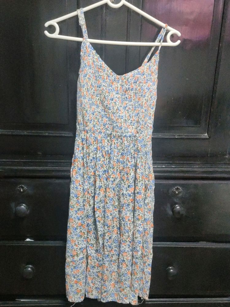 Casual Flower Print Dress