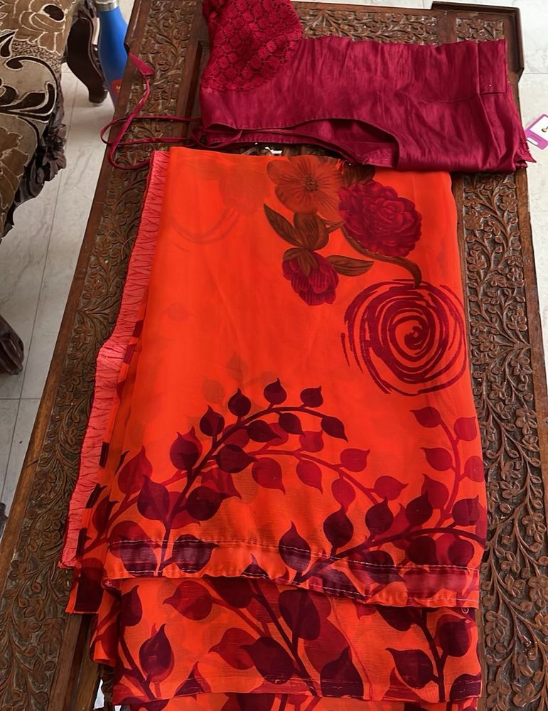Friday Price Drop ! Printed Saree