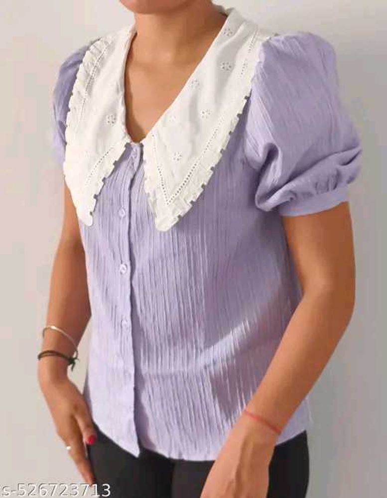 Lilac Puff Sleeve Blouse
