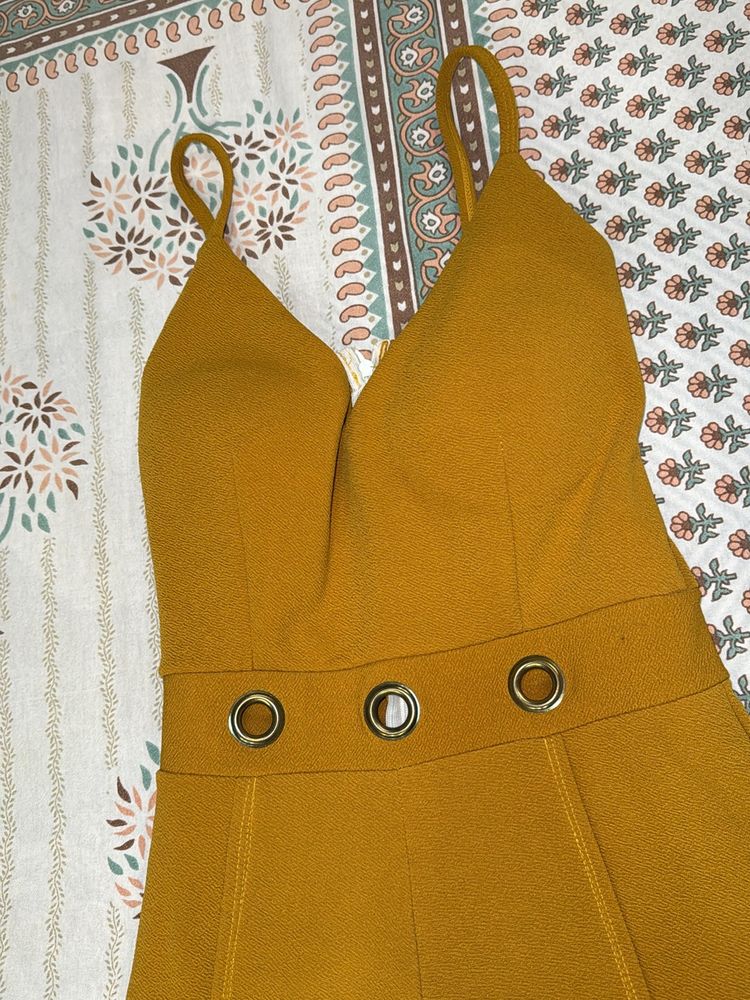 Shoulder Straps Basic  Jumpsuit