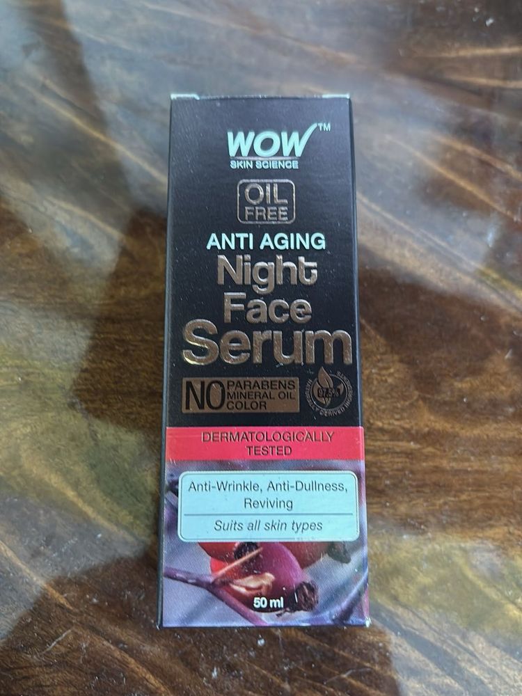 WOW Anti Aging Night Face Serum