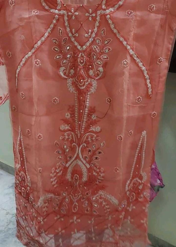 Peach Kurta