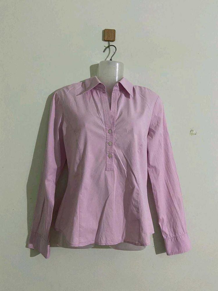 Elegant Women Pink Shirt