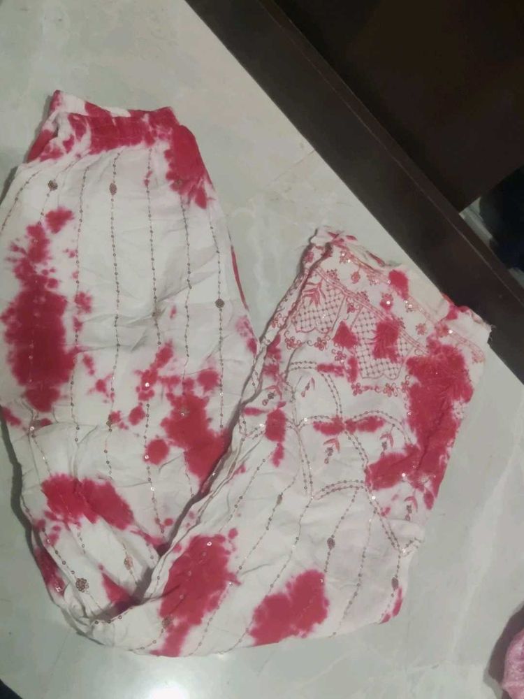 Tie-Dye Print Pants