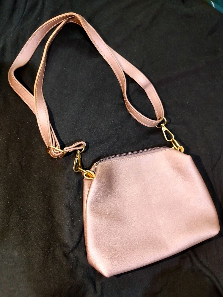 Dusty Rose Crossbody Bag