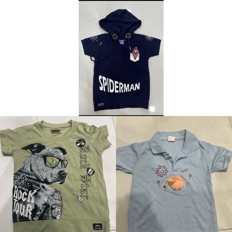 Combo of 3 Tshirts For Boys