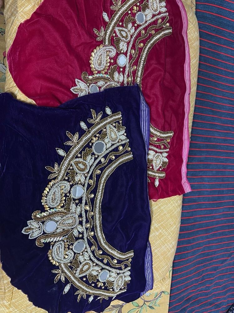 Handwork Patch Neckline set of 2