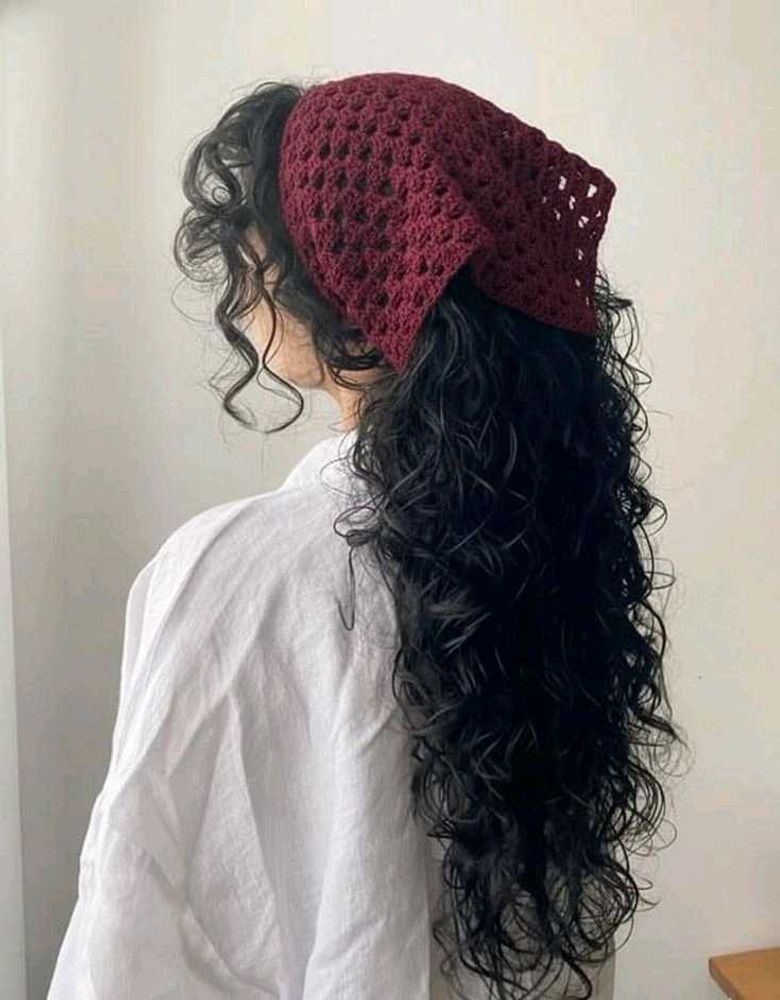 crochet bandana 🧶🎀