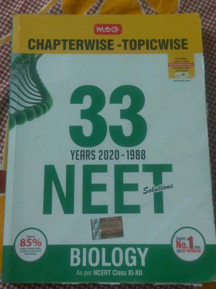 Biology PYQ&#39;S 33 years Chapterwise- Topicwise