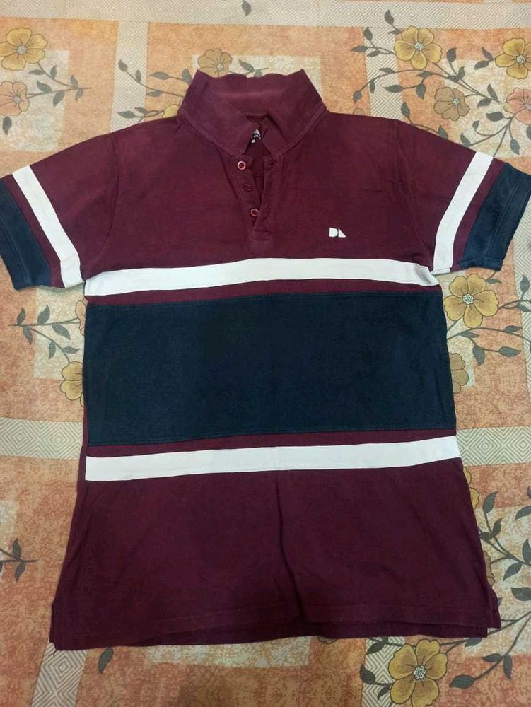 Striped Polo T-Shirt