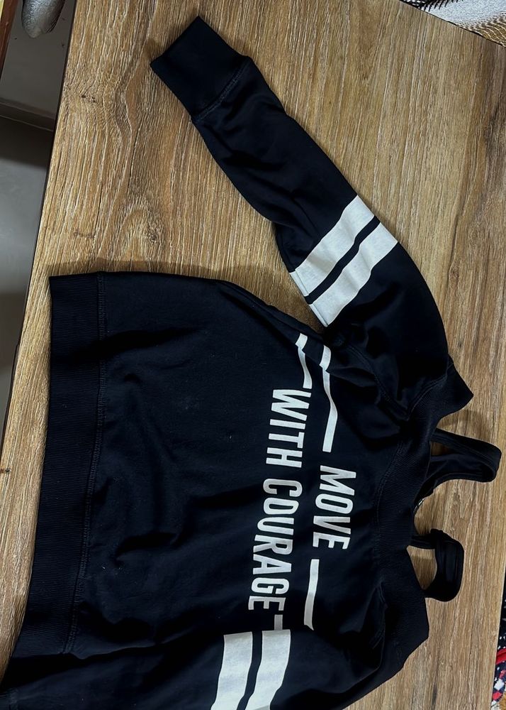 Move With Courage Black Sweatshirt