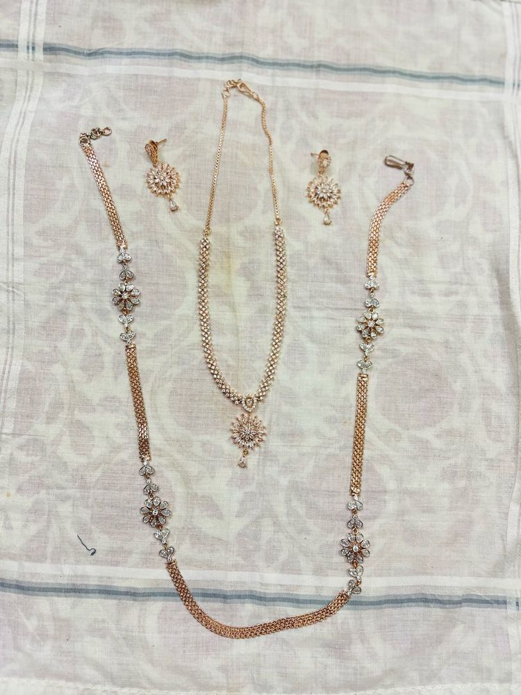 Ad Jewellery Set With Rani Haar