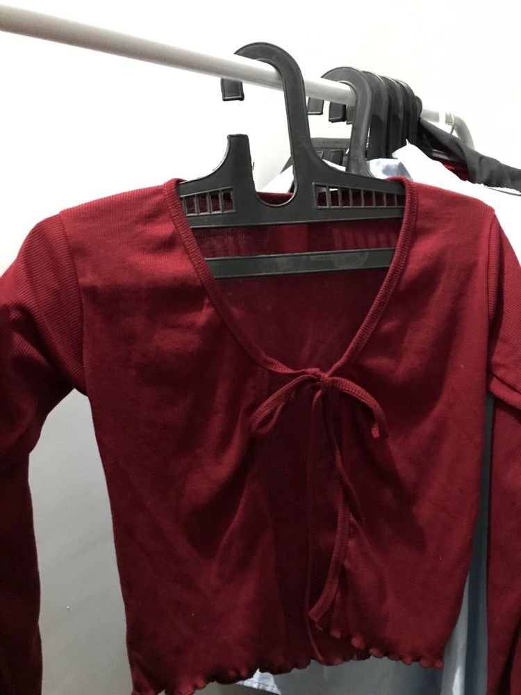 Maroon Shrug