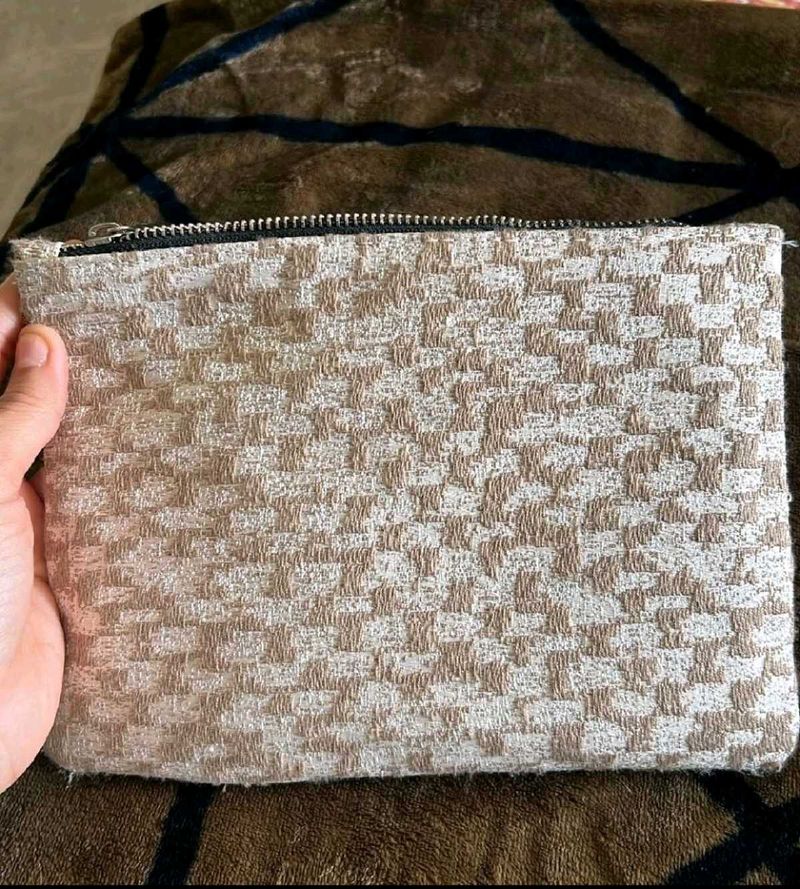 Beautiful Korean Tweed Pouch