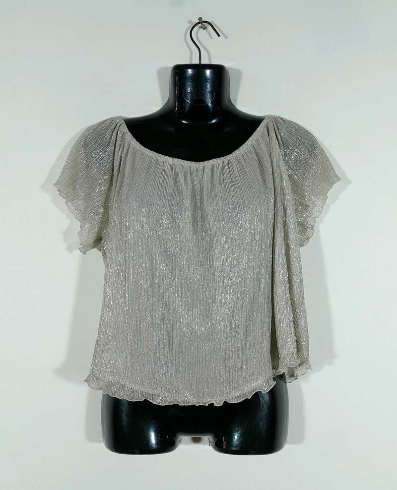 Silver Grey Crop Top For Women&#39;s