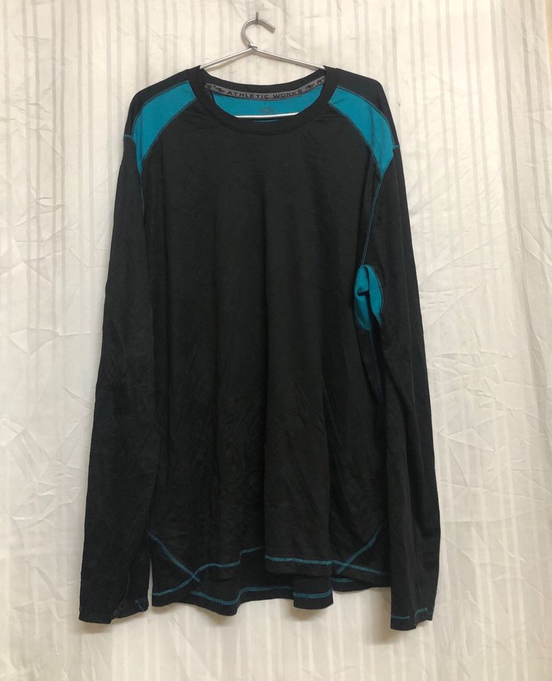 Athletic Black Long Sleeve T Shirt