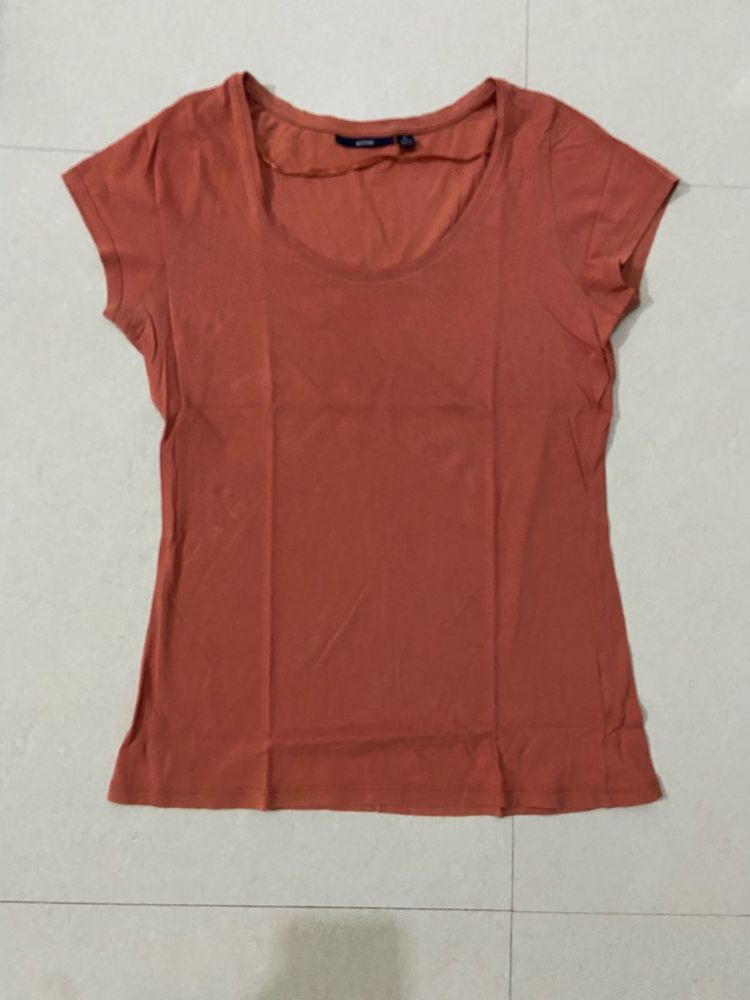 Orange Basic T-Shirt | Kiabi Korean Brand