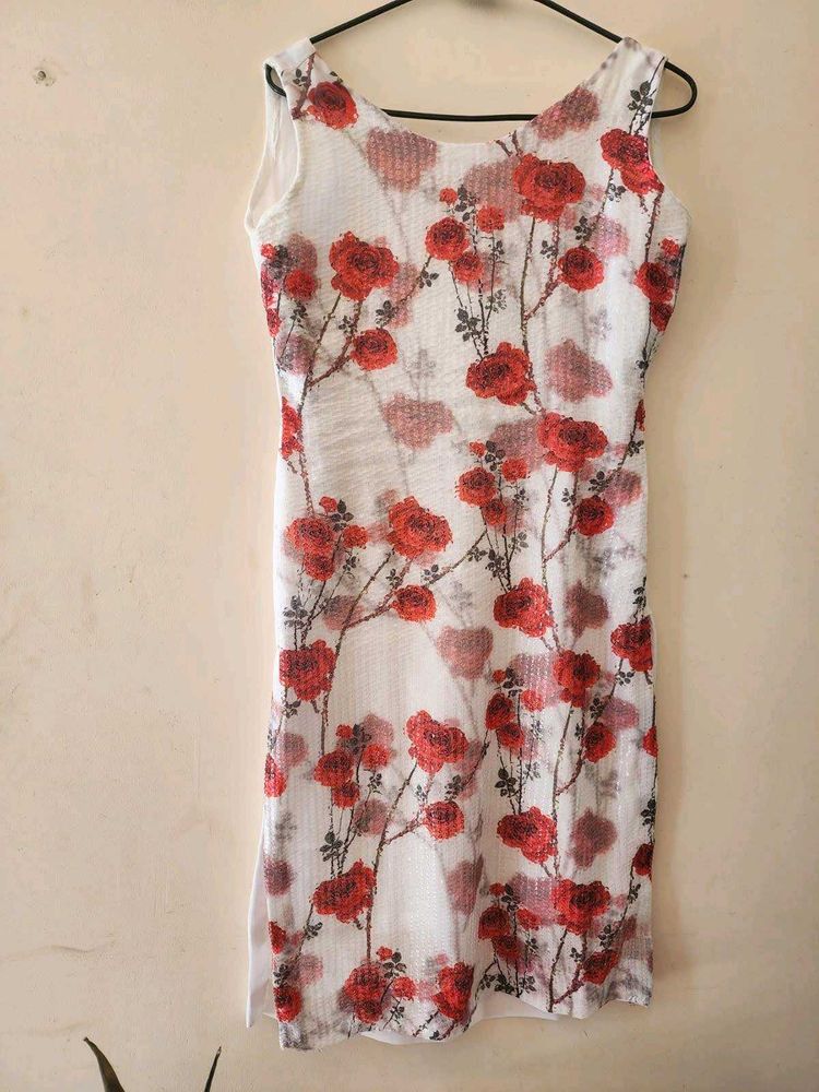 White Sequence Work Suit