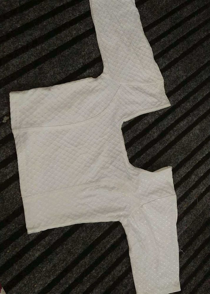 White Saree Blouse