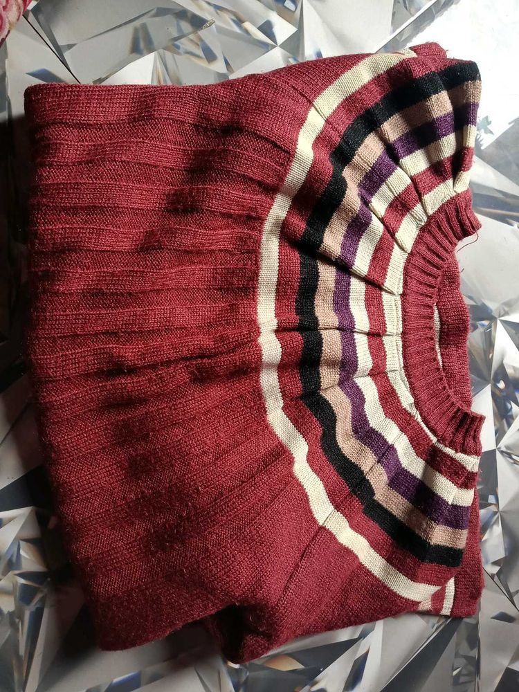 Striped Knit Mini Dress