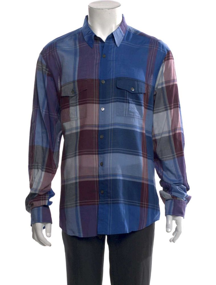 Plaid Print Long Sleeves Shirts