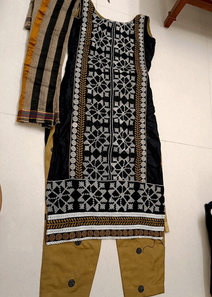 Kurta With Trouser And Dupatta