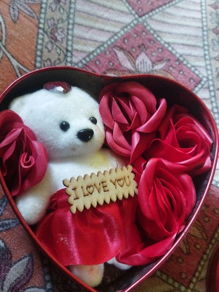 Heart Box With Doll N Roses