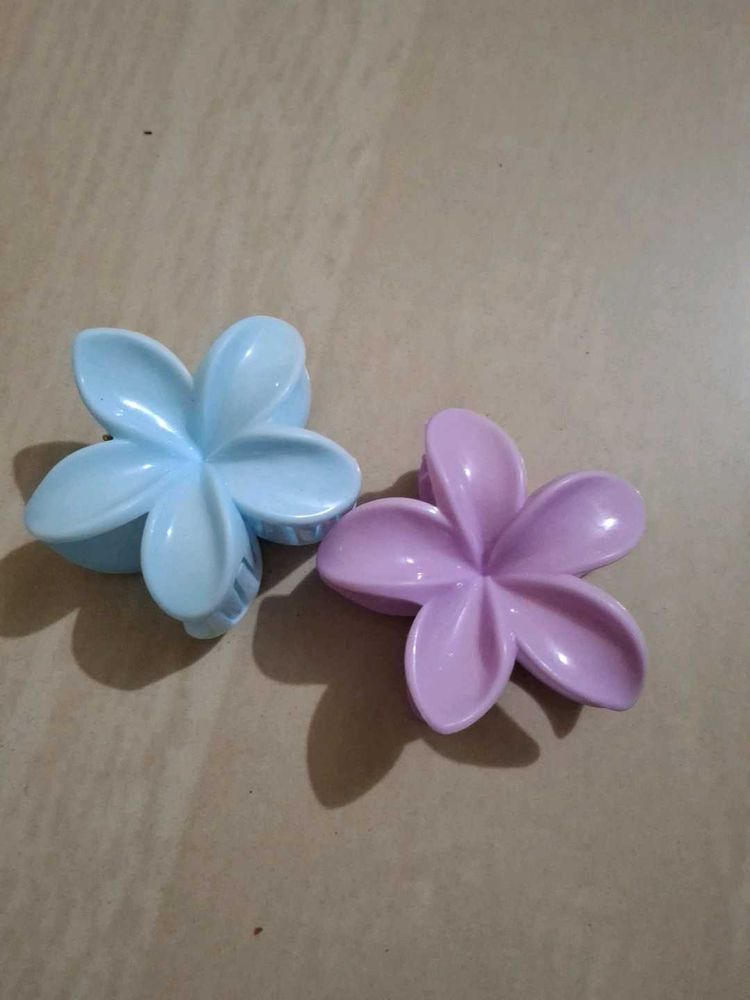 Flower Hair Claw Clip Set