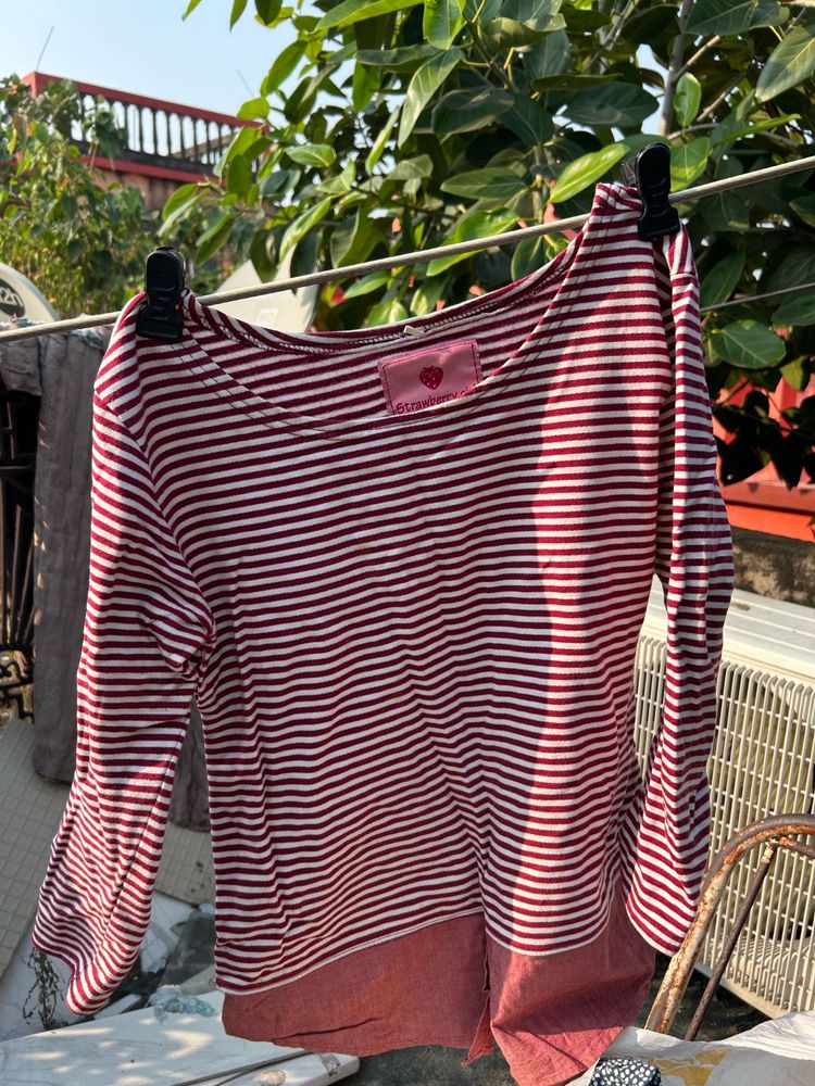 Striped Long Sleeve Top