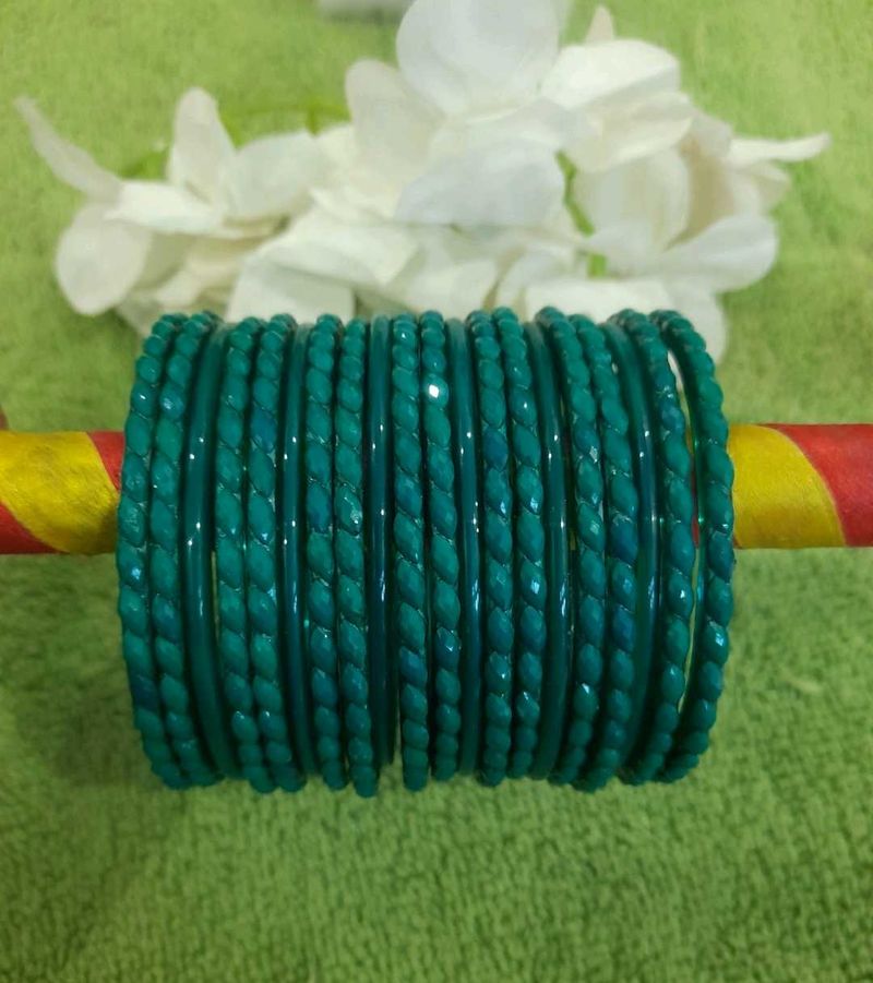 Teal Indian Bangles