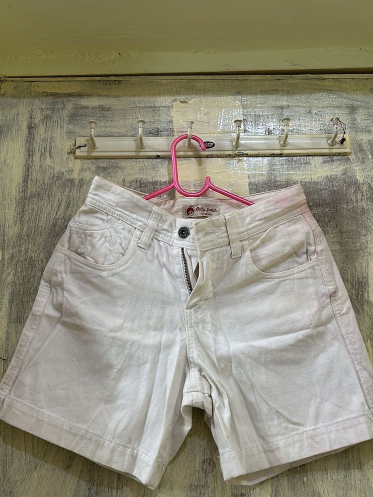 Betty Smith White Denim Shorts