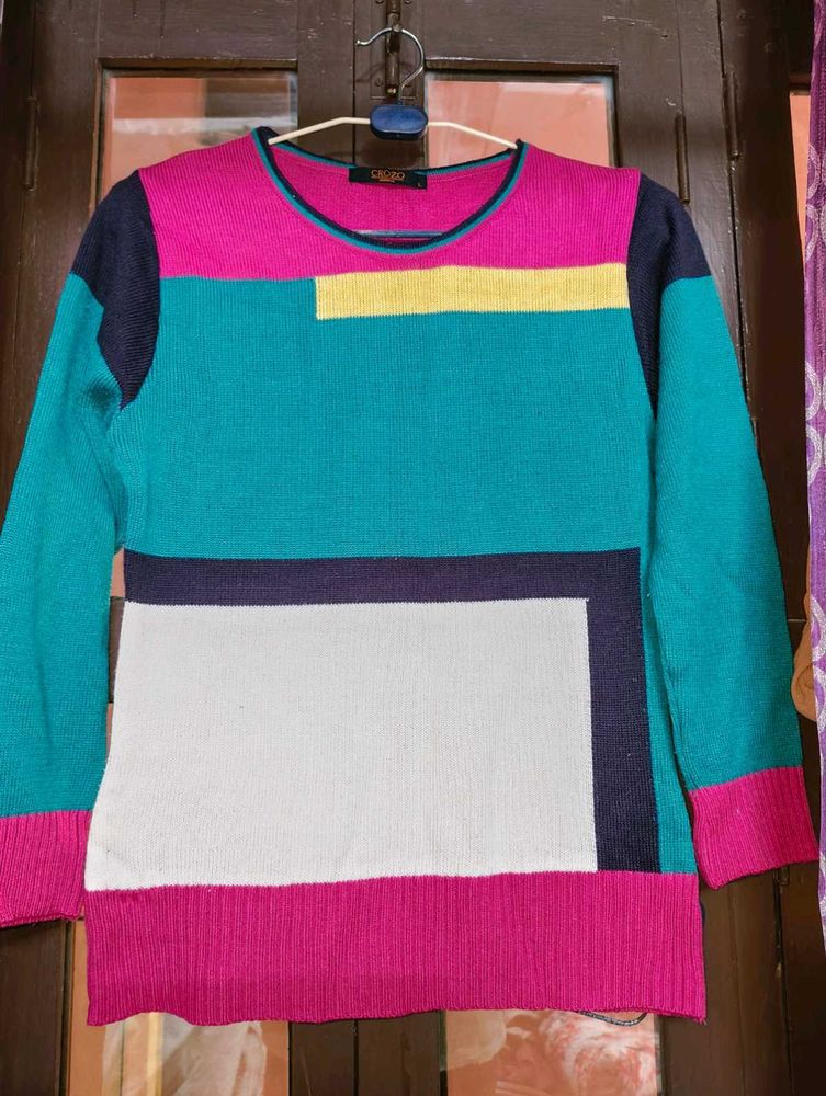 Color Block Knit Sweater