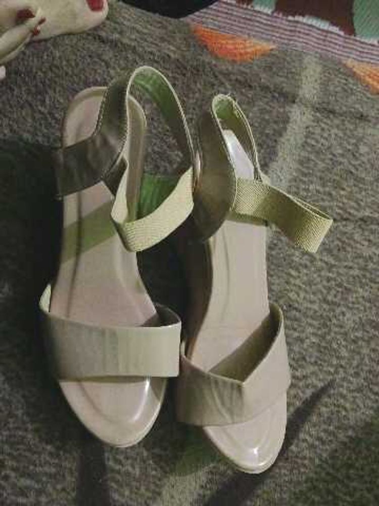 Beige Slingback Heels