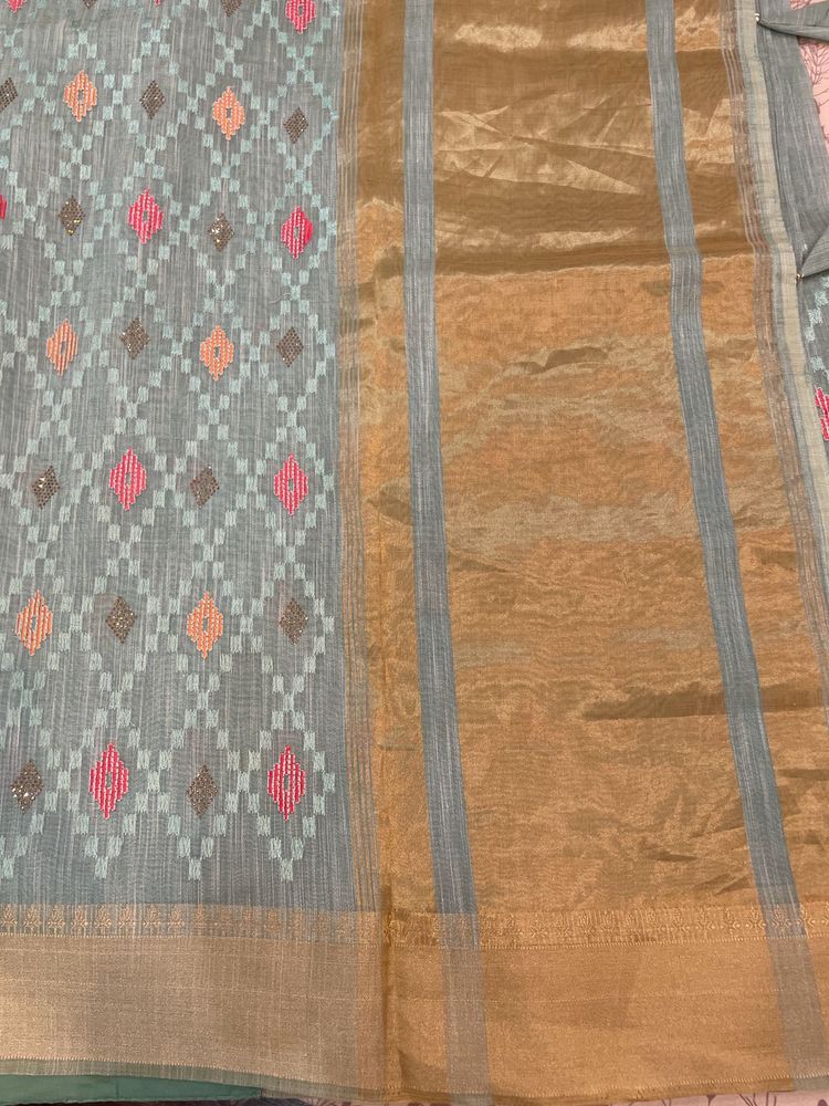 Elegant Blue Saree