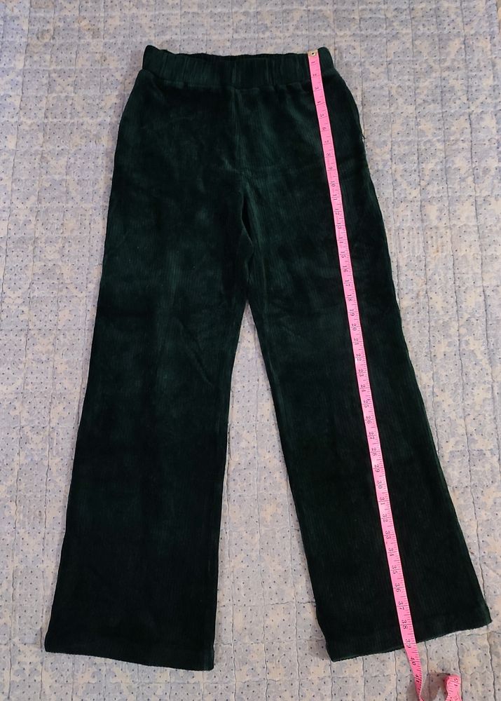 Dark Green Velvet Waist 26-38