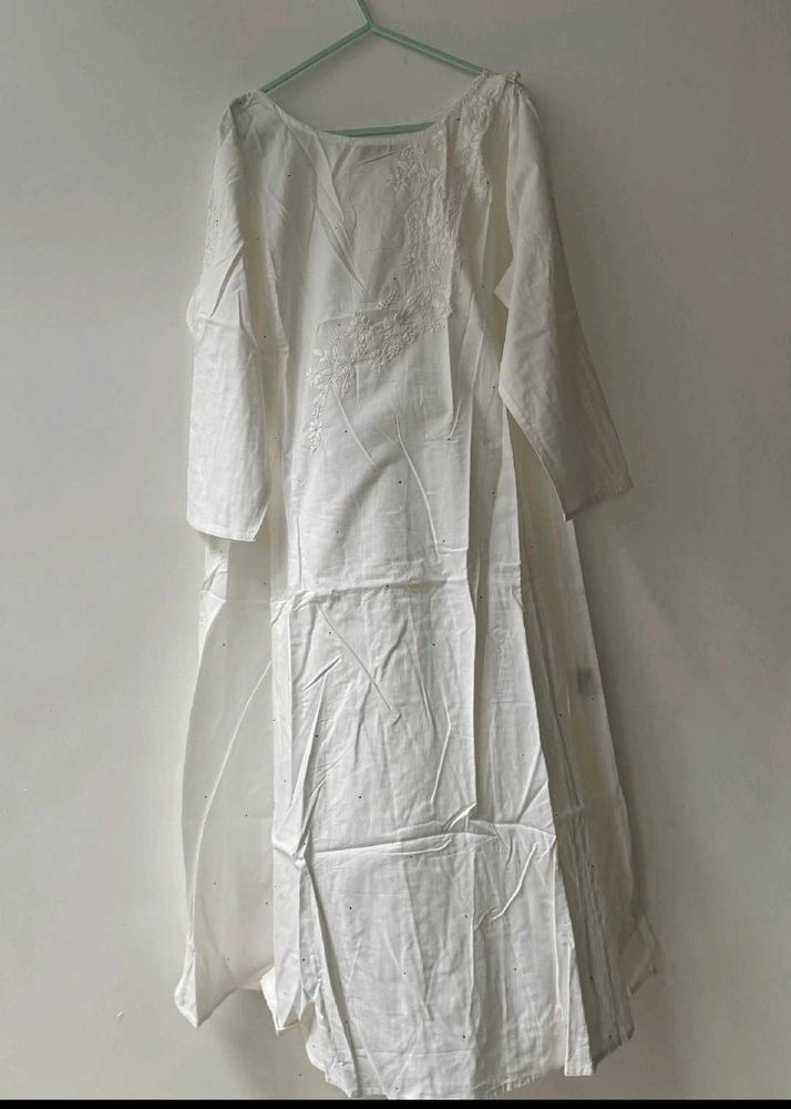 Fabindia Elegant White Kurta Never Used