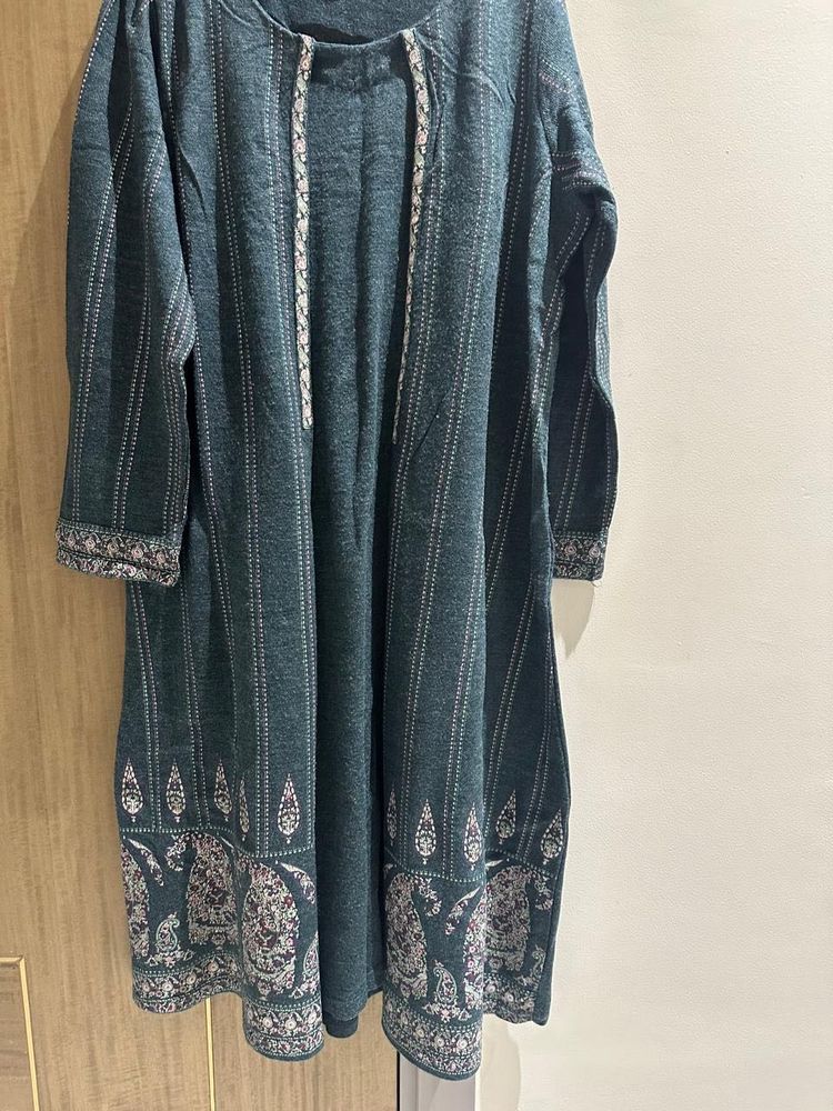 Elegant W Teal Ethnic Kurta