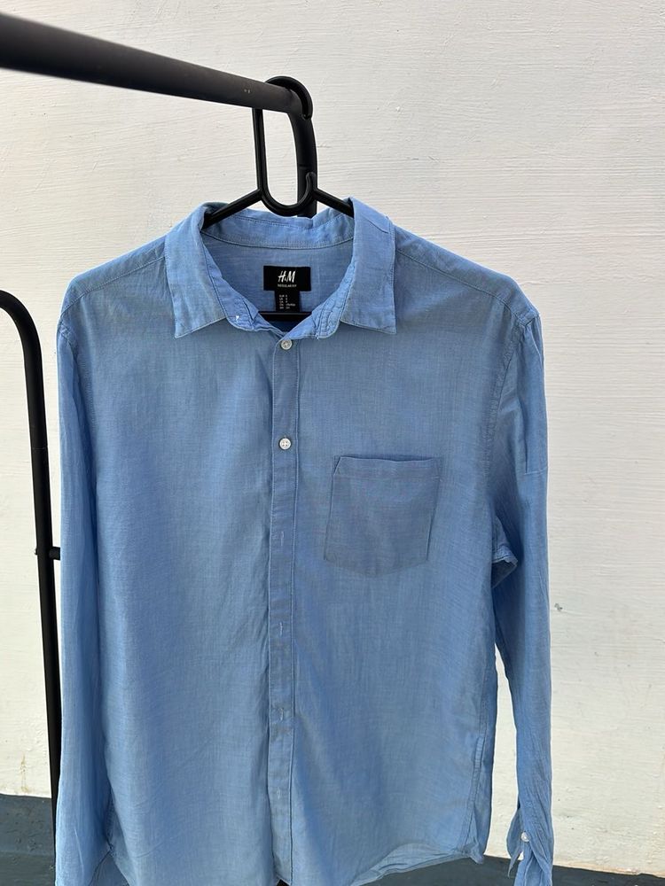 H&amp;M Blue Casual Shirt