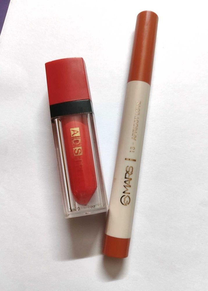 *Buy1get1free* Mars Crayon And ADS Liquid Lipstick