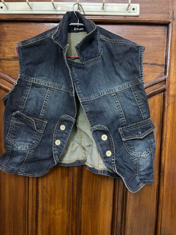 Denim Vest Jacket