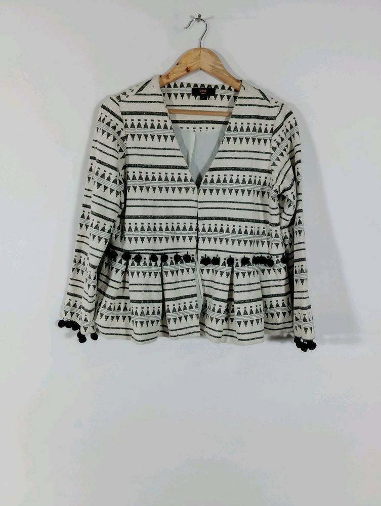 Off White Casual Overcoat (Women)