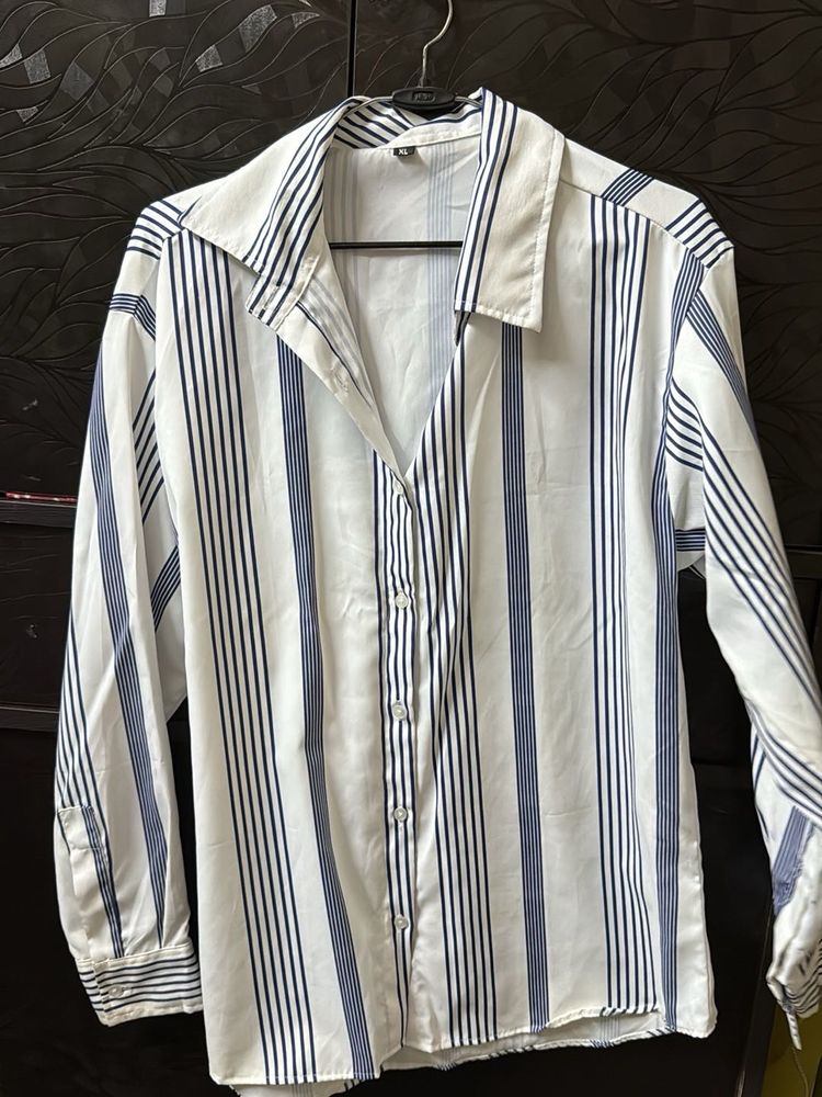 Stripped White Shirt (Formal)