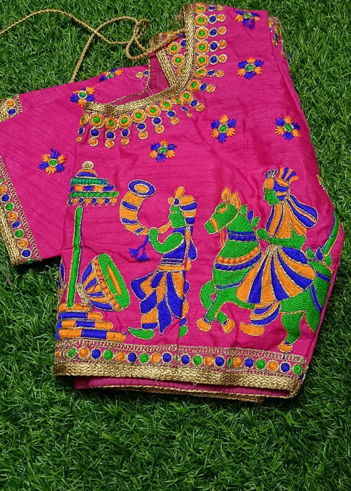 Pink Embroidered Blouse