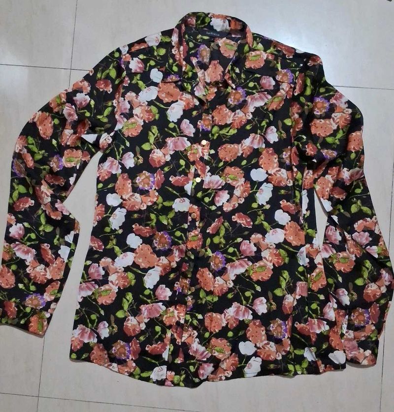 Van Heusen Floral Print Blouse - Size S