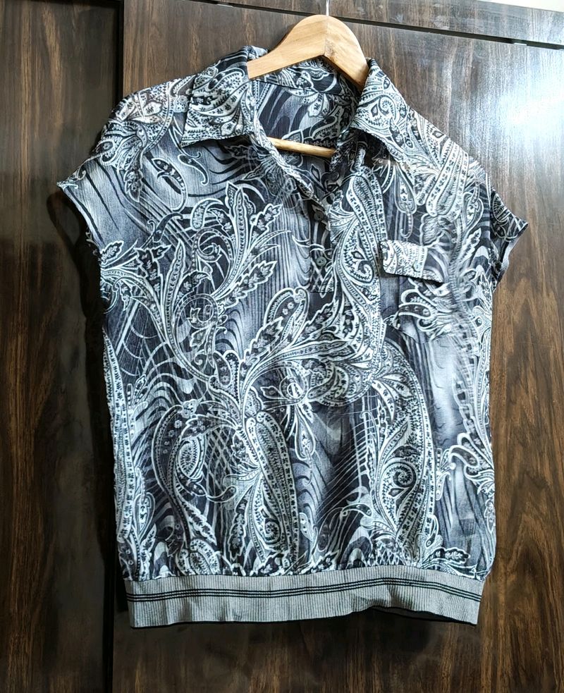 Semi Transparent Top For Girls
