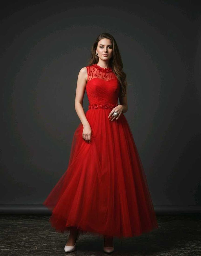 Stunning Red Tulle Gown