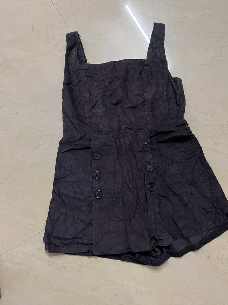 Cute Black Playsuit